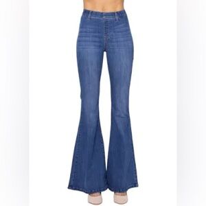 judy blue pull on super flare jeans 16